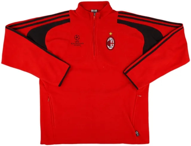 2004-05 AC Milan CL adidas 1/4 Zip Fleece - 10/10 - (L/XL)