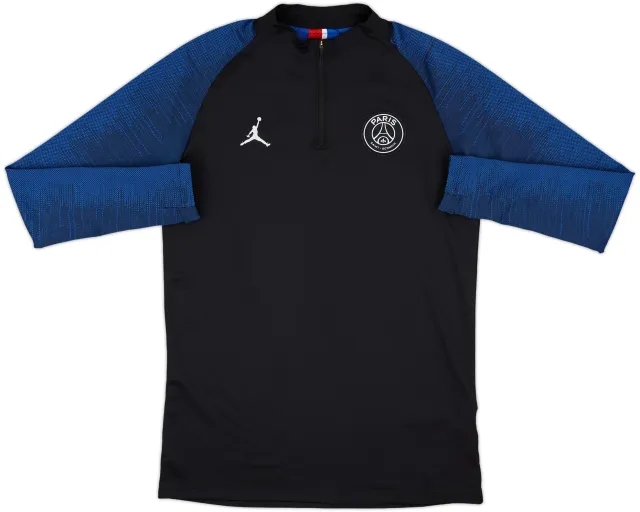 2020-21 Paris Saint-Germain Nike 1/4 Zip Sweat Top - 7/10 - (M)