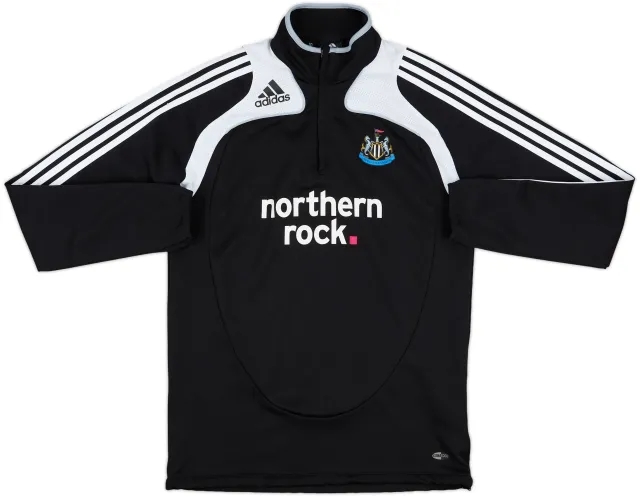 2008-09 Newcastle adidas 1/4 Zip Sweat Top - 7/10 - (M)