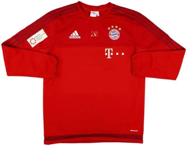 2015-16 Bayern Munich Player Issue adidas Sweat Top #20 - 5/10 - (M)