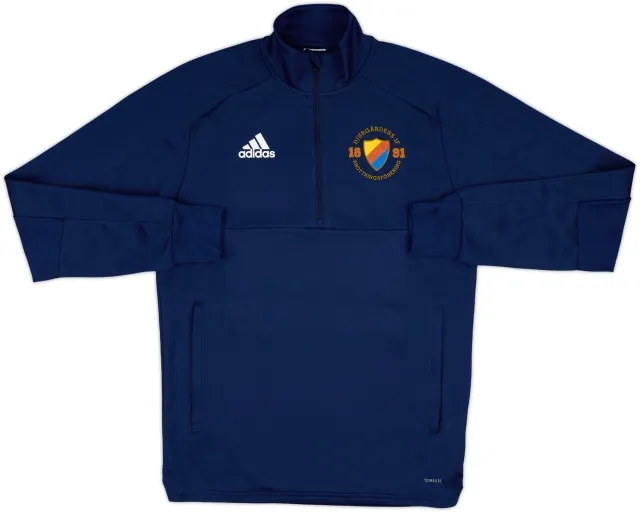 2017-18 Djurgarden adidas 1/4 Zip Training Top - 8/10 - (S)