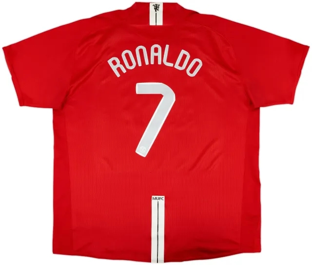 2007-09 Manchester United Home Shirt Ronaldo #7 - 8/10 - (3XL)