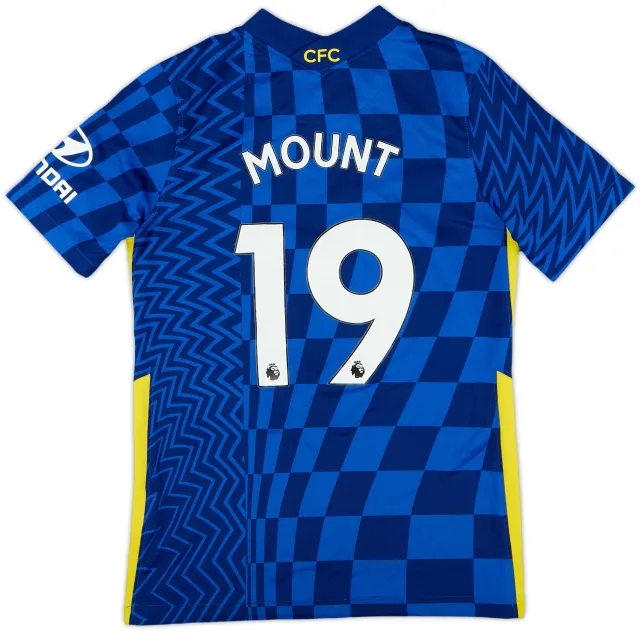 2021-22 Chelsea Home Shirt Mount #19 - 8/10 - (M.Boys)