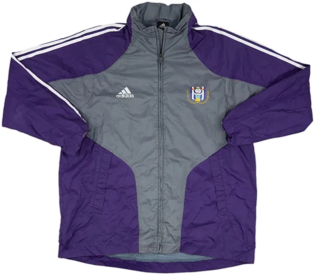 2004-05 Anderlecht adidas Hooded Rain Jacket - 8/10 - (L/XL)