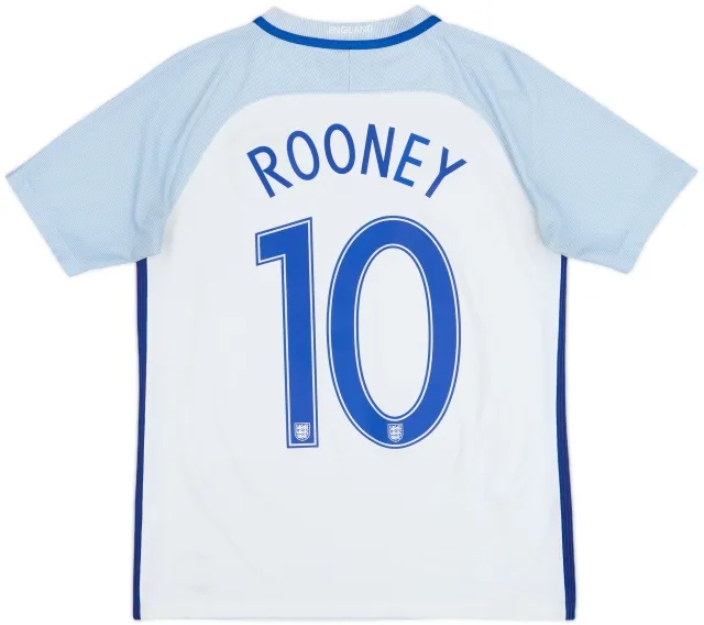 2016-17 England Home Shirt Rooney #10 - 7/10 - (XL.Boys)