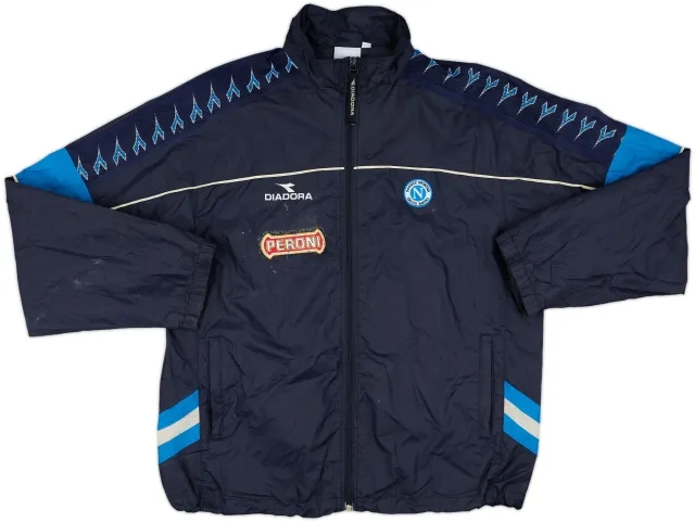 2000-01 Napoli Diadora Hooded Rain Jacket - 4/10 - (XXL)