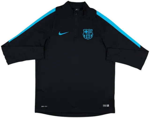 2015-16 Barcelona Nike 1/4 Zip Drill Top - 8/10 - (L)