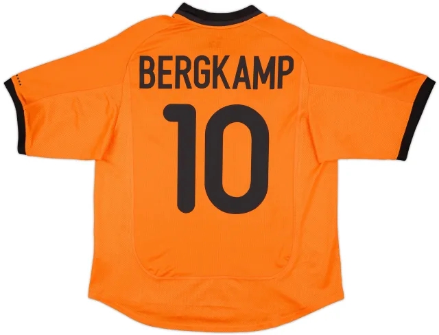 2000-02 Netherlands Home Shirt Bergkamp #10 - 7/10 - (L)