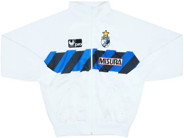 1988-89 Inter Milan Uhlsport Track Jacket - 9/10 - (XL)