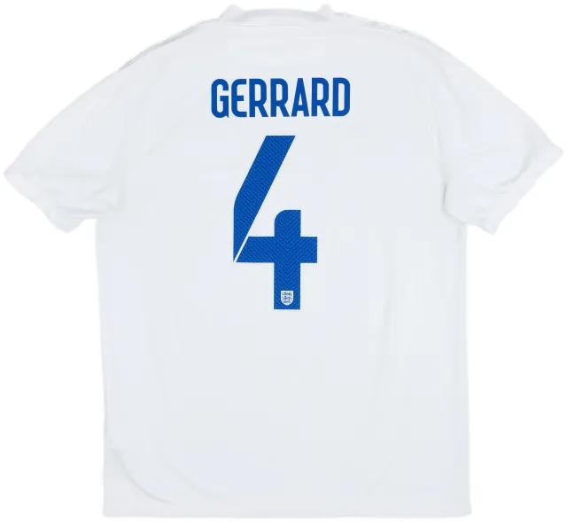 2014-15 England Home Shirt Gerrard #4 - 8/10 - (L)