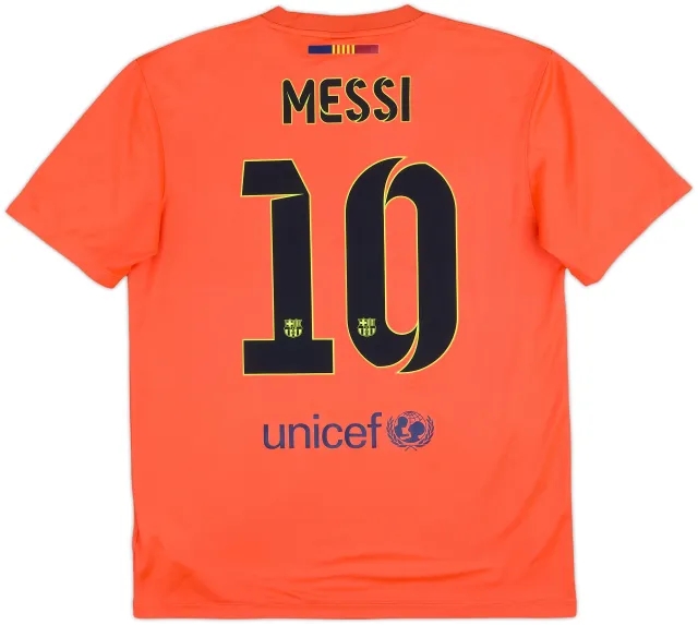 2014-15 Barcelona Basic Away Shirt Messi #10 - 9/10 - (M)