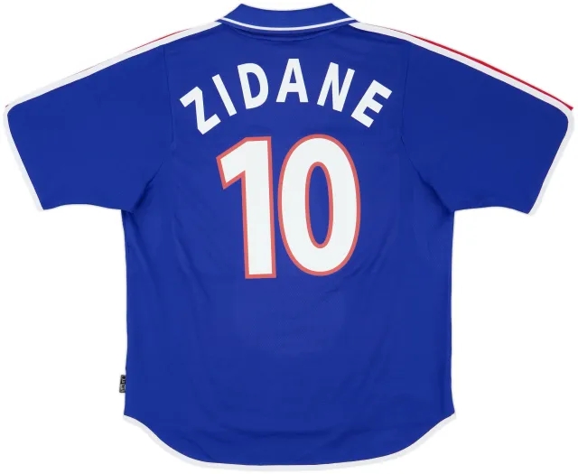 2000-02 France Home Shirt Zidane #10 - 8/10 - (L)