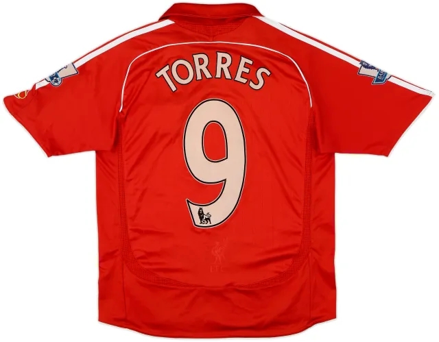 2006-08 Liverpool Home Shirt Torres #9 - 5/10 - (M.Boys)