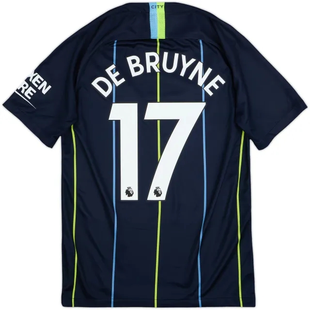 2018-19 Manchester City Away Shirt De Bruyne #17 - 8/10 - (S)