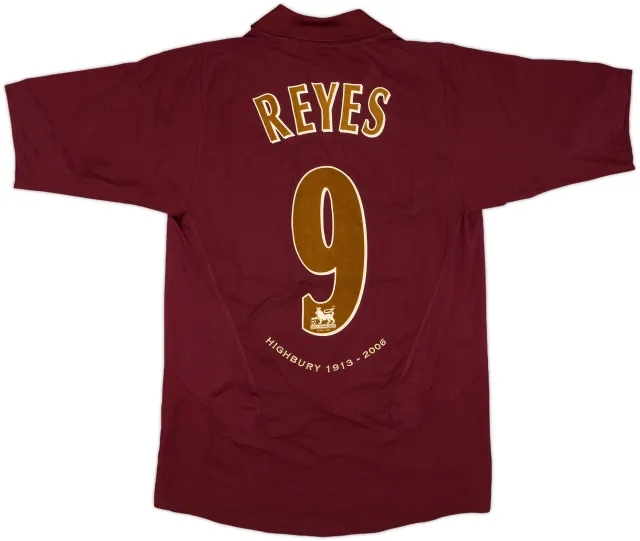 2005-06 Arsenal Home Shirt Reyes #9 - 8/10 - (S)
