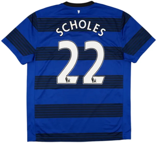 2011-13 Manchester United Away Shirt Scholes #22 - 8/10 - (XL)