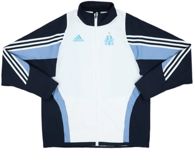 2003-04 Olympique Marseille adidas Track Jacket - 7/10 - (M)