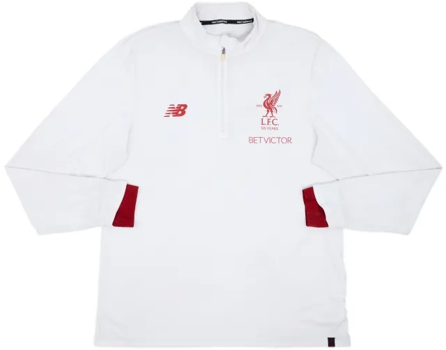 2017-18 Liverpool New Balance 1/4 Zip Sweat Top - 4/10 - (XXL)