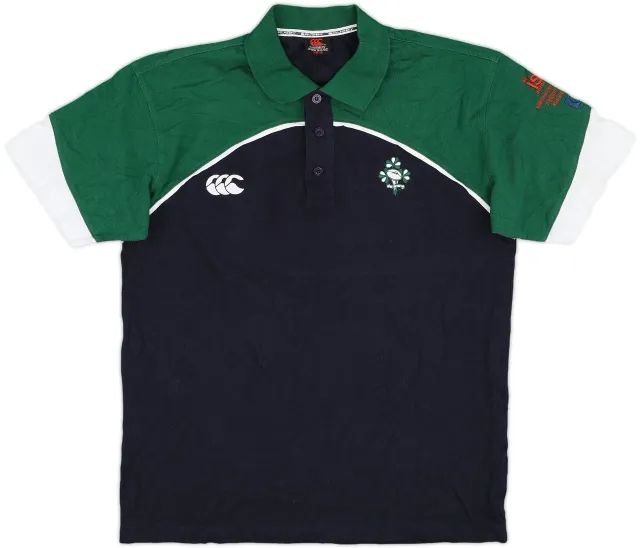 2007-08 Ireland Rugby Canterbury Polo Shirt - 9/10 - (M)
