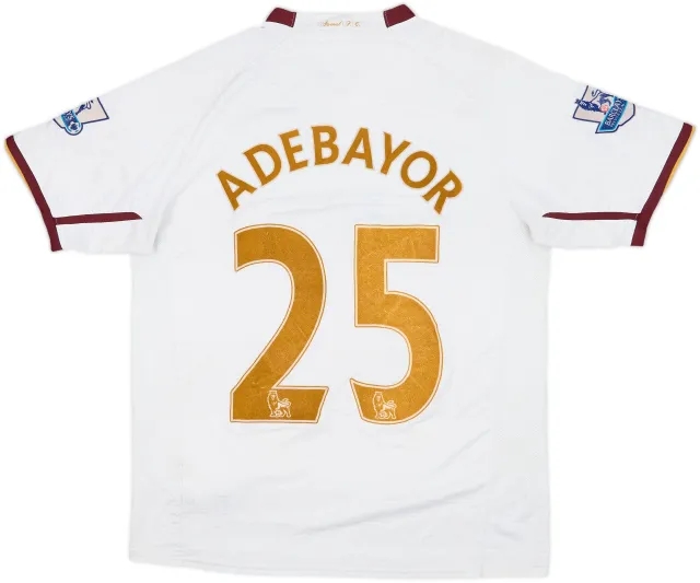 2007-08 Arsenal Away Shirt Adebayor #25 - 5/10 - (M)