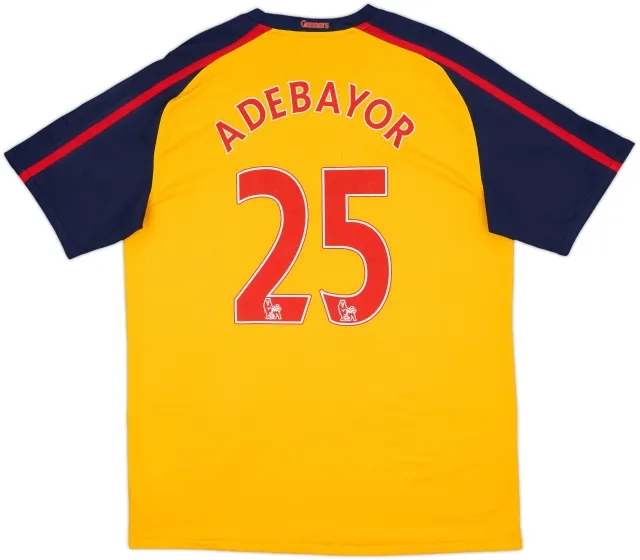 2008-09 Arsenal Away Shirt Adebayor #25 - 7/10 - (L)