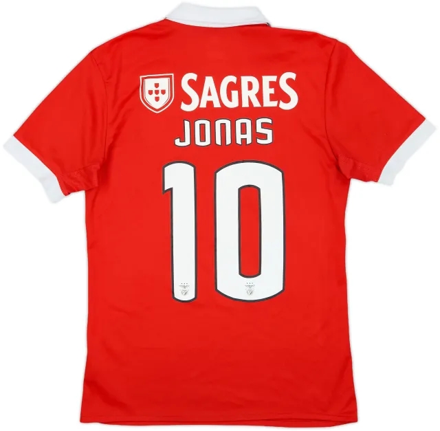 2017-18 Benfica Home Shirt Jonas #10 - 7/10 - (S)