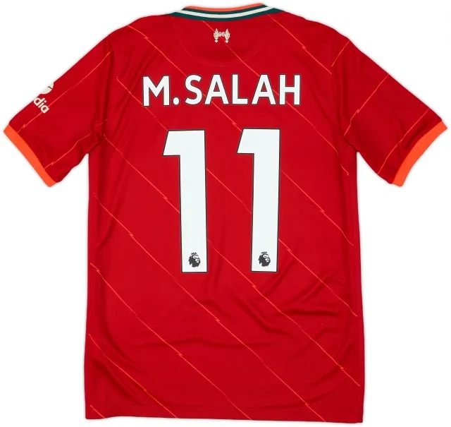 2021-22 Liverpool Home Shirt M.Salah #11 - 9/10 - (XL.Boys)