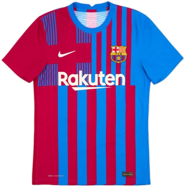 2021-22 Barcelona Authentic Home Shirt - 10/10 - (S)