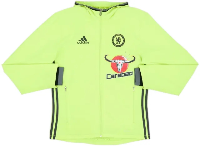 2016-17 Chelsea adidas Hooded Track Jacket - 8/10 - (S)