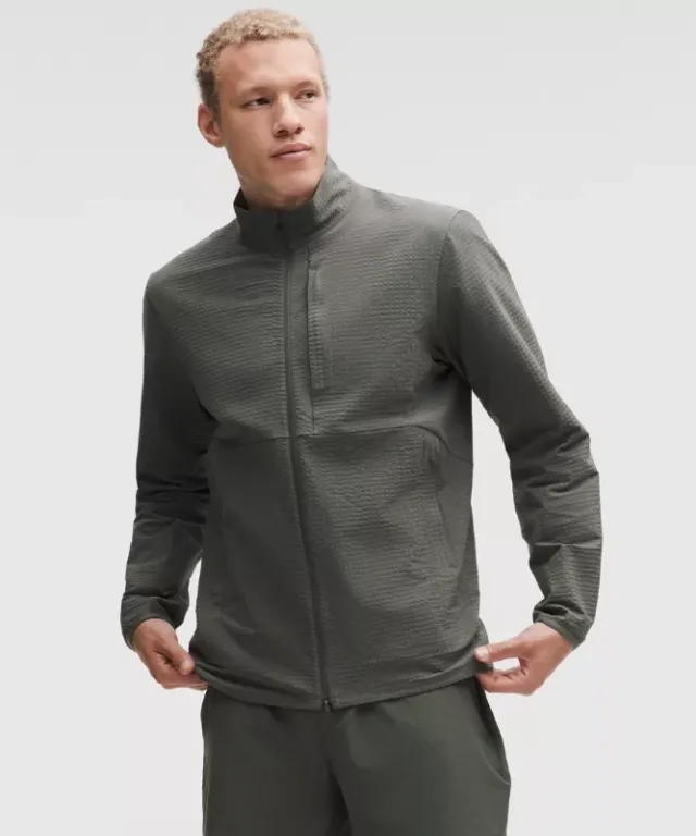lululemon – Men's Grid Full-Zip Jacket – Color Green – Size Large
