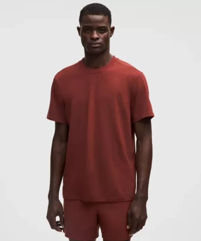 lululemon – Men's Zeroed In Short-Sleeve Shirt – Color Red – Size Large