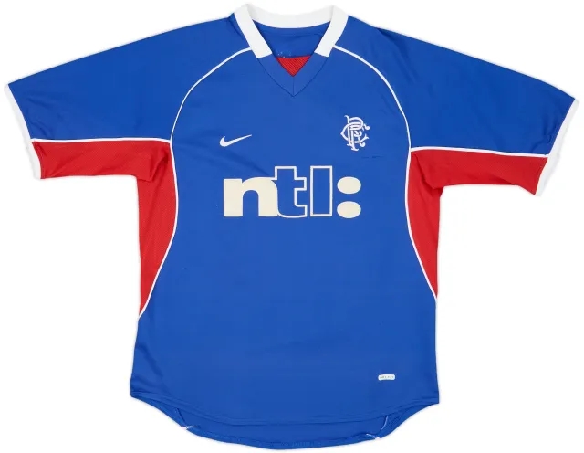 2001-02 Rangers Home Shirt - 8/10 - (M)