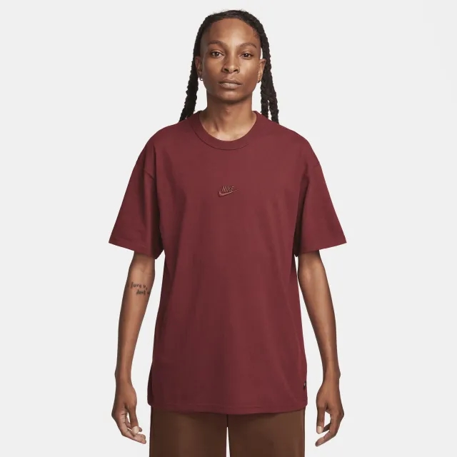Nike Sportswear Premium Essentials Men's T-Shirt - Red - Organic Cotton Minimum