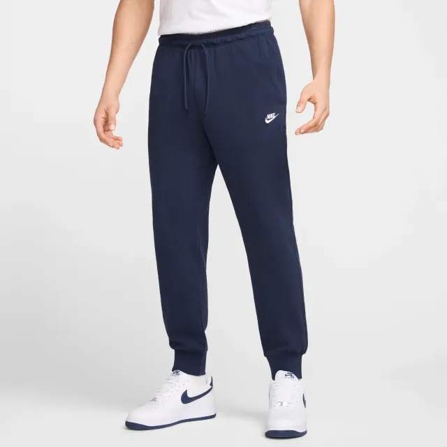 Nike Club Men's Knit Joggers - Blue - Cotton