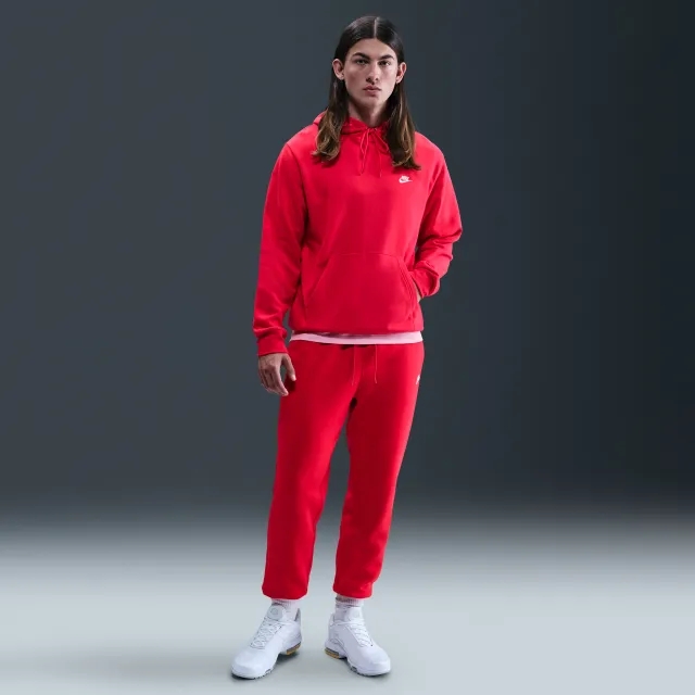 Nike Club Men's Joggers - Red - Cotton/Polyester