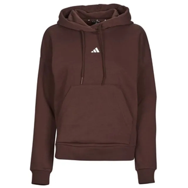 adidas  Essentials Small Logo Feel Cozy Hoodie  women's Sweatshirt in Brown