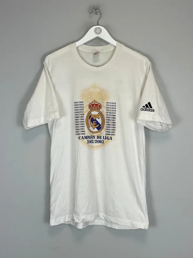 2002/03 REAL MADRID '29 CHAMPIONS' T-SHIRT (S) ADIDAS | CULT KITS