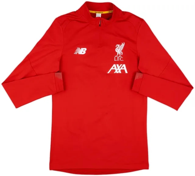2019-20 Liverpool New Balance 1/4 Zip Training Top - 8/10 - (S)