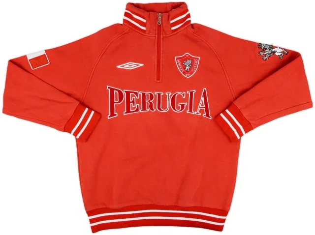 2008-09 Perugia Umbro 1/4 Zip Sweat Top - 6/10 - (M)