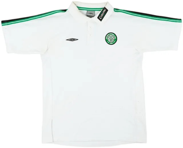 2001-02 Celtic Umbro Polo Shirt - 7/10 - (M)