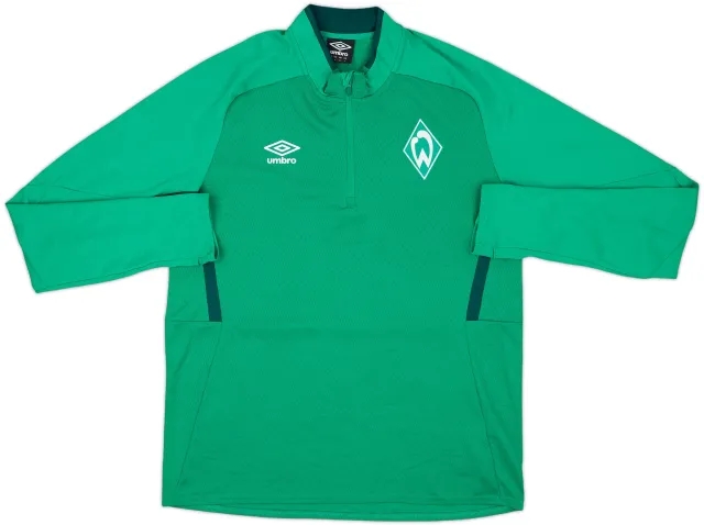 2019-20 Werder Bremen Umbro 1/2 Zip Training Top - 8/10 - (L)