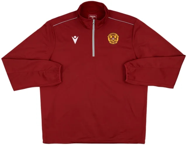 2020-21 Motherwell Macron 1/4 Zip Training Top - 8/10 - (3XL)