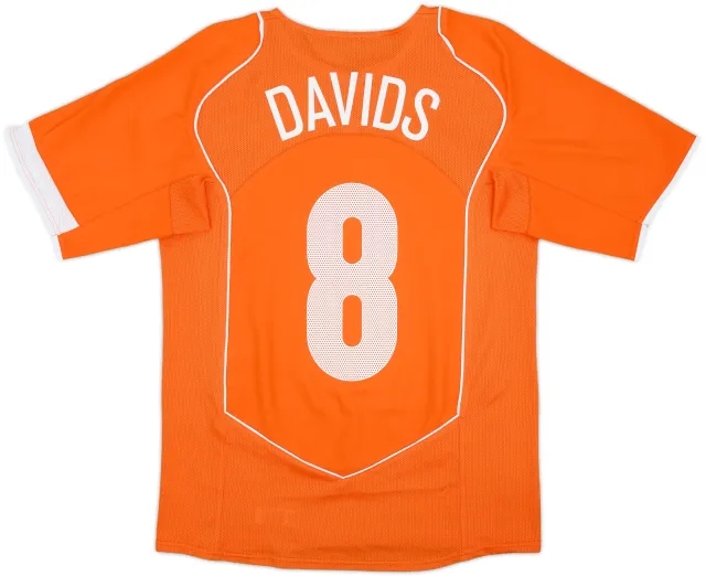 2004-06 Netherlands Home Shirt Davids #8 - 9/10 - (S)