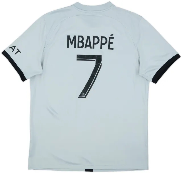 2022-23 Paris Saint-Germain Away Shirt Mbappe #7 - 8/10 - (L)