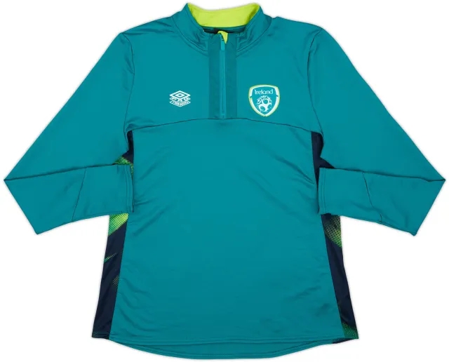 2022-23 Ireland Umbro 1/4 Zip Drill Top - 10/10 - (S)