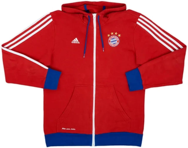 2014-15 Bayern Munich adidas Hooded Sweat Top - 8/10 - (M)