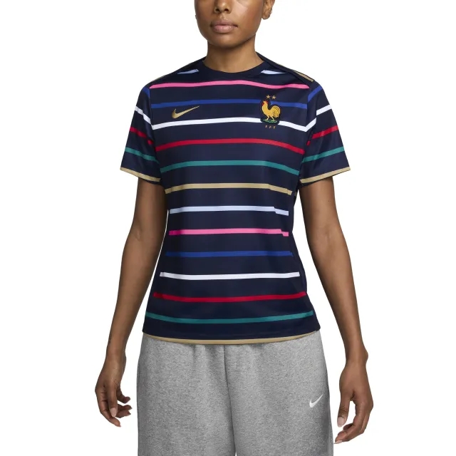 France Nike Pre Match Top - Navy - Womens