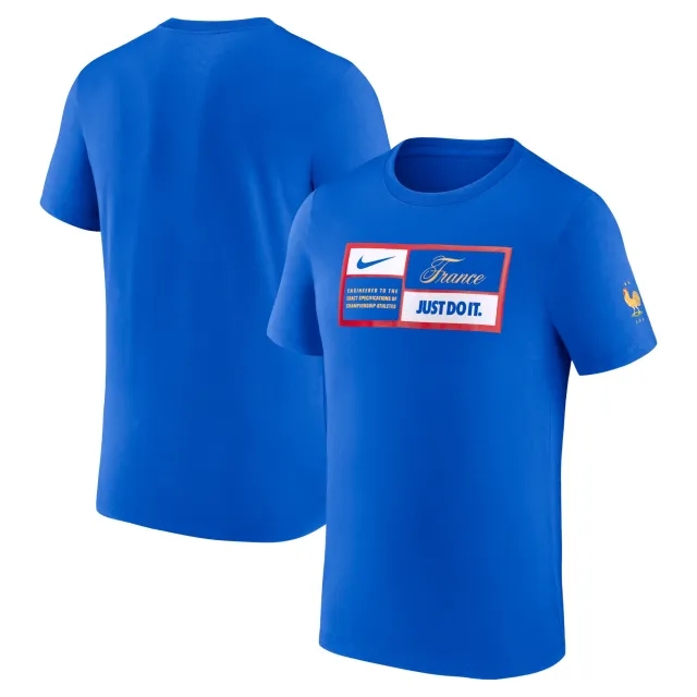 France Nike Just Do It T-Shirt - Blue