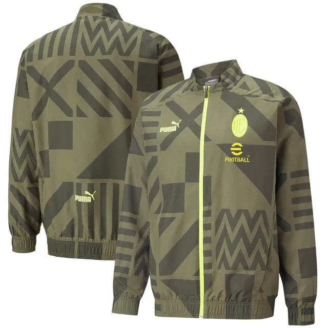 AC Milan Pre Match Jacket - Dark Green