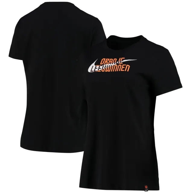 Netherlands Swoosh T-Shirt - Black - Womens